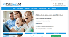 Desktop Screenshot of metrodentusa.com